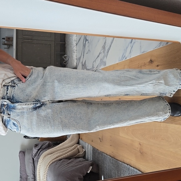 Sézane Le Crop Blue Edge Jeans | French Girl Style I VGUC, size 36 4US - Picture 8 of 13